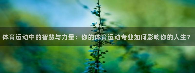 中欧体育网址：体育运动中的智慧与力量：你的体育运动专业如何影响你的人生？